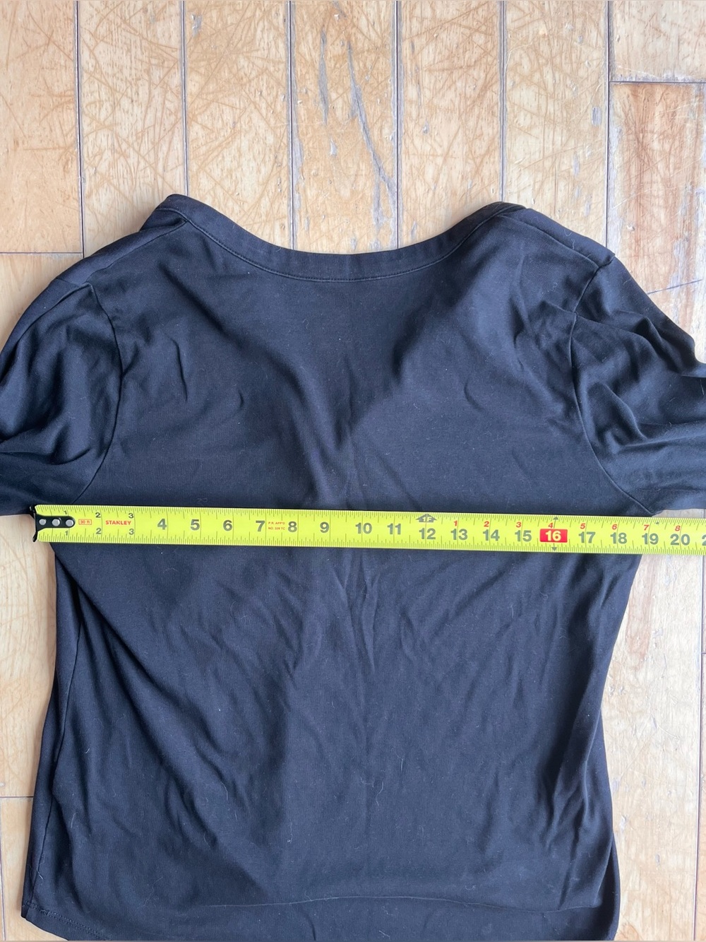 Calvin Klein 95% Cotton Minimalist Black Henley Long Sleeve Top Size Large - Picture 6 of 7